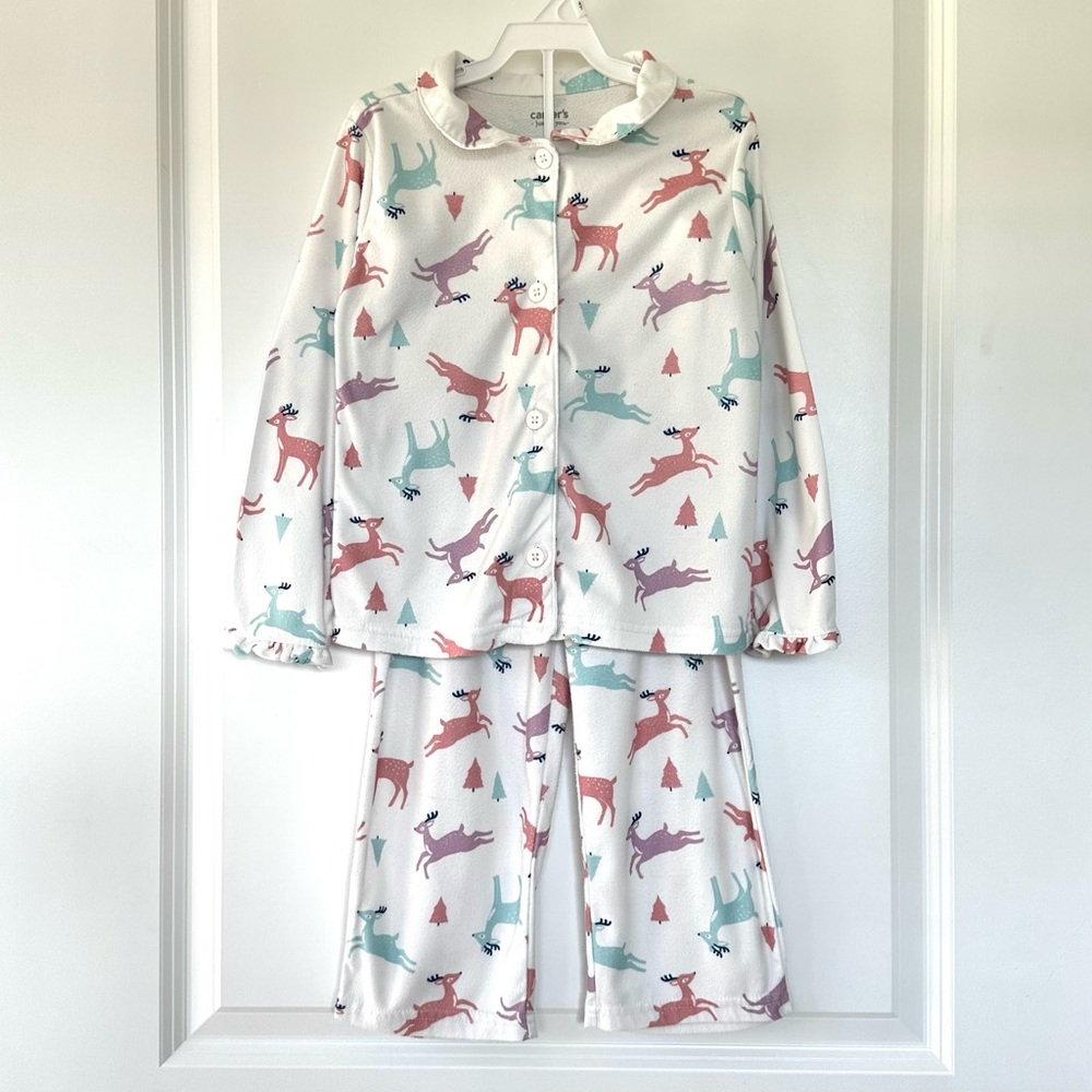 Carter’s Toddler Girls Reindeer Pajama Set